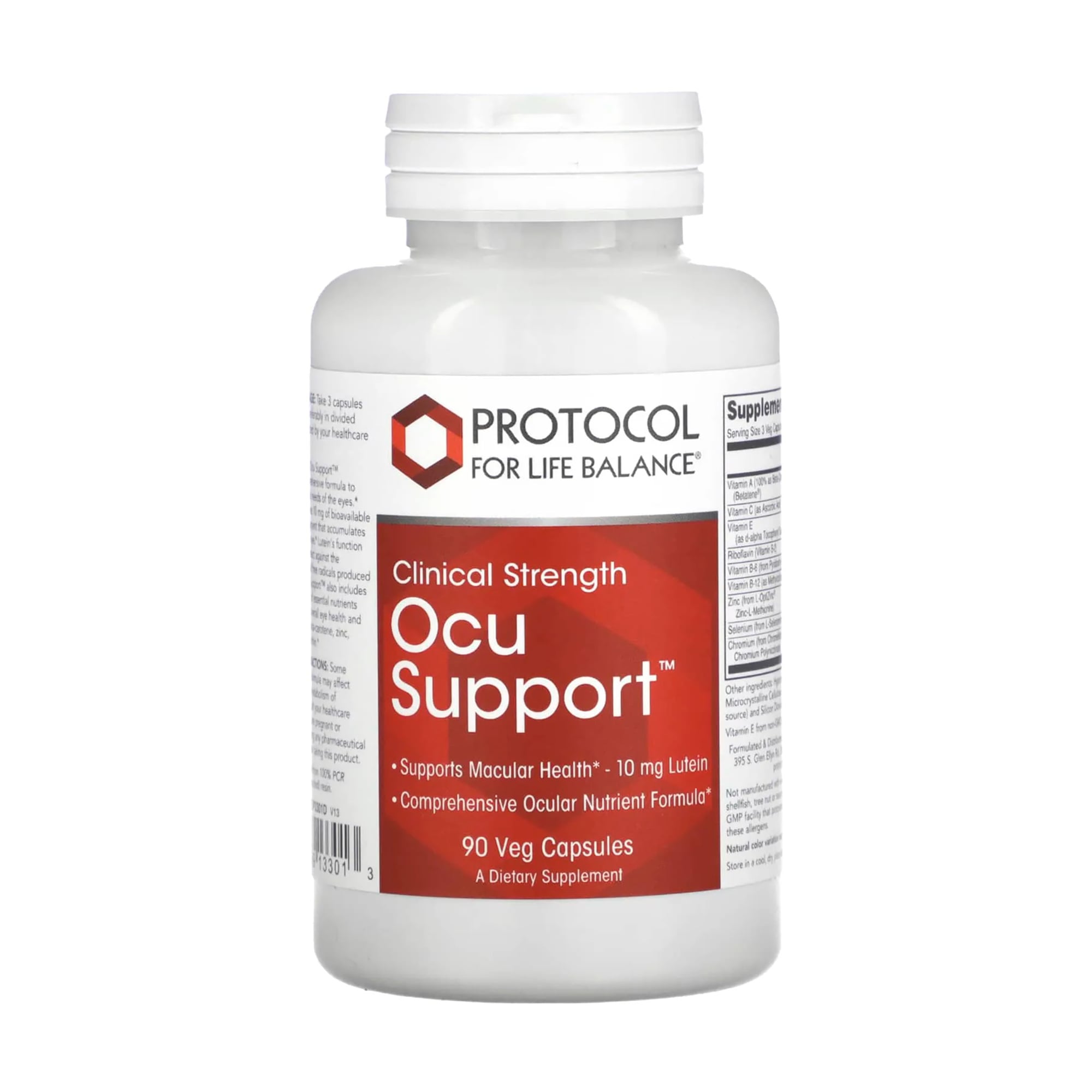 Підтримка здоров'я очей Protocol For Life Balance Ocu Support Clinical Strength, 90 вегетаріанських капсул